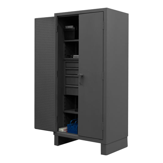 Centerline Dynamics Durham Speciality Cabinets Durham Cabinet, 12 Gauge, 3 Shelves, 4 Drawers, 36 x 24 x 78