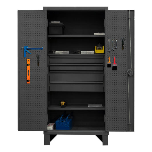 Centerline Dynamics Durham Speciality Cabinets Durham Cabinet, 12 Gauge, 3 Shelves, 4 Drawers, 36 x 24 x 78