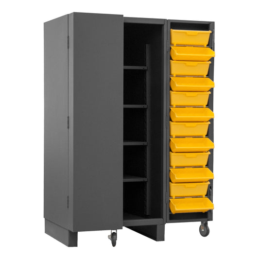 Centerline Dynamics Durham Speciality Cabinets Durham Cabinet, 12 Gauge, 4 Shelves, 24 Tilt Bins, 36 x 36 x 78