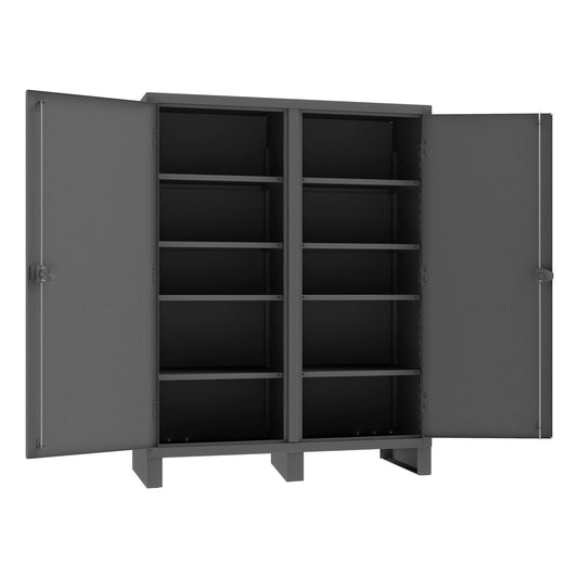 Centerline Dynamics Durham Speciality Cabinets Durham Double Shift Cabinet, 12 Gauge, 8 Adjustable Shelves, 60 x 24 x 78