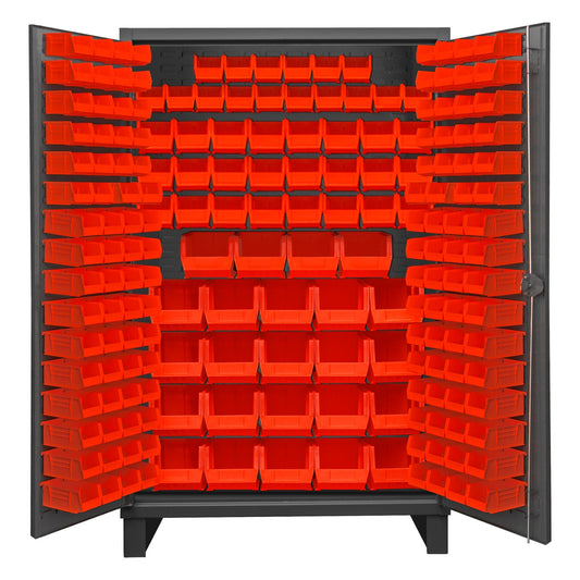 Centerline Dynamics Durham Speciality Cabinets Red Durham Cabinet, 12 Gauge, 192 Bins, 48 x 24 x 78