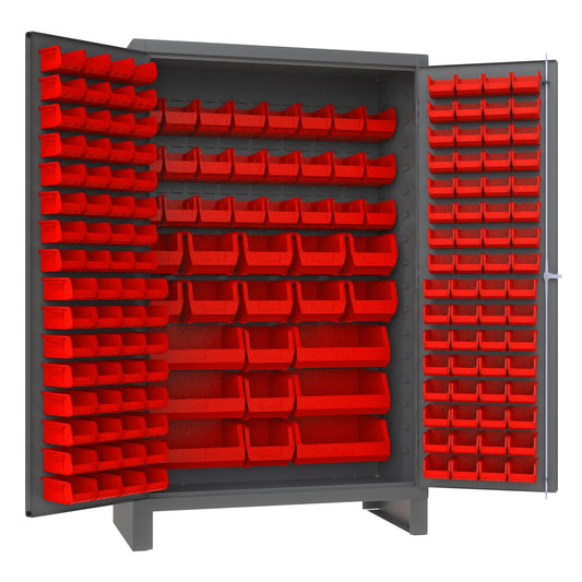 Centerline Dynamics Durham Speciality Cabinets Red Durham Cabinet, 14 Gauge, 171 Bins, 48 x 36 x 78