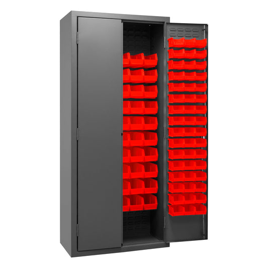 Centerline Dynamics Durham Speciality Cabinets Red Durham Cabinet with 156 Bins