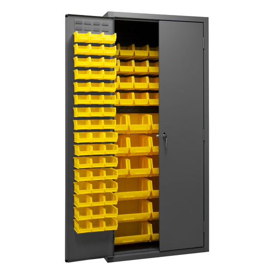Centerline Dynamics Durham Speciality Cabinets Yellow Durham Cabinet with 138 Bins