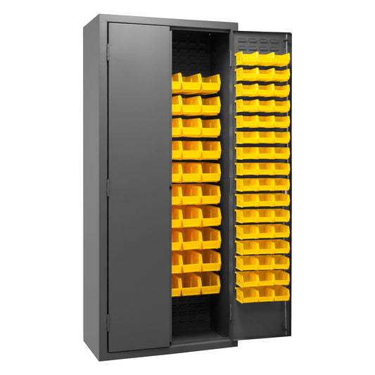 Centerline Dynamics Durham Speciality Cabinets Yellow Durham Cabinet with 156 Bins