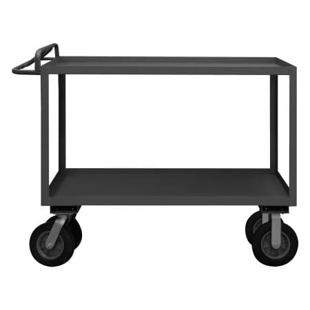 Centerline Dynamics Durham Steel Shelf Carts 24-1/4 x 36-1/4 x 47 Durham Stock Cart, 2 Shelves, Ergonomic Handle