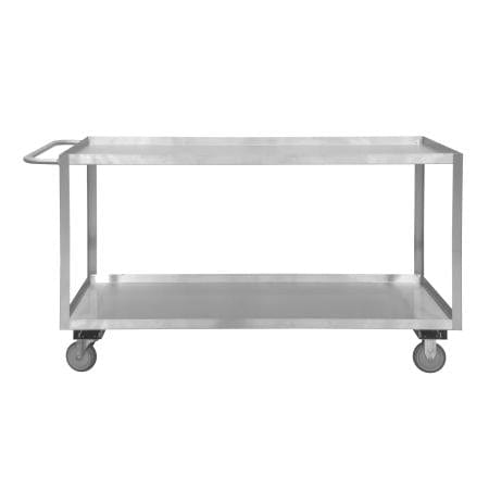 Centerline Dynamics Durham Stock Carts 18-1/8 X 42 X 35 Durham Stainless Steel Stock Cart, 2 Shelves