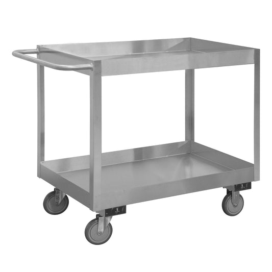 Centerline Dynamics Durham Stock Carts Durham Stainless Steel Stock Cart, 2 Shelves