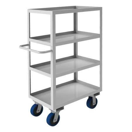 Centerline Dynamics Durham Stock Carts Durham Stainless Steel Stock Cart, 4 Shelves