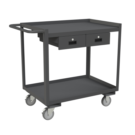 Centerline Dynamics Durham Stock Carts Durham Stock Cart, 2 Shelves, 2 Drawers