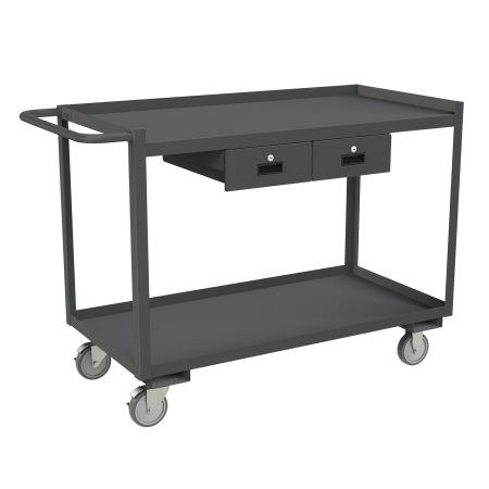 Centerline Dynamics Durham Stock Carts Durham Stock Cart, 2 Shelves, 2 Drawers