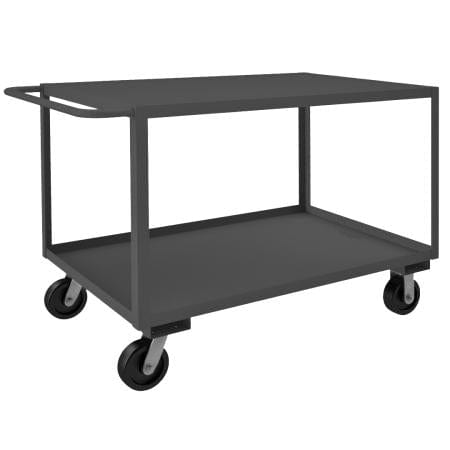 Centerline Dynamics Durham Stock Carts Durham Stock Cart, 2 Shelves, 30-1/4 x 66-1/4 x 36