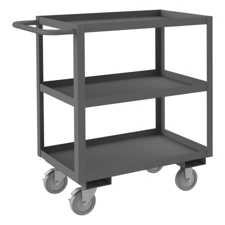 Centerline Dynamics Durham Stock Carts Durham Stock Cart, 3 Shelves, 18-1/4 x 36-1/4 x 37-5/8