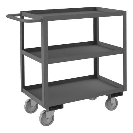 Centerline Dynamics Durham Stock Carts Durham Stock Cart, 3 Shelves, 18-1/4 x 38-1/4 x 37-5/8