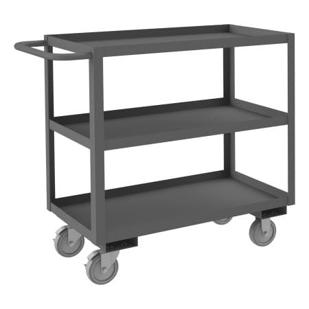 Centerline Dynamics Durham Stock Carts Durham Stock Cart, 3 Shelves, 18-1/4 x 42-1/4 x 37-5/8