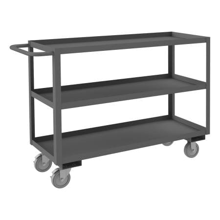 Centerline Dynamics Durham Stock Carts Durham Stock Cart, 3 Shelves, 18-1/4 x 54-1/4 x 37-5/8