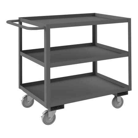 Centerline Dynamics Durham Stock Carts Durham Stock Cart, 3 Shelves, 24-1/4 x 42-1/4 x 37-5/8