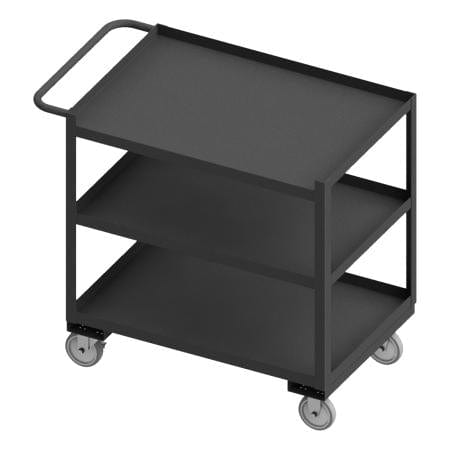 Centerline Dynamics Durham Stock Carts Durham Stock Cart, 3 Shelves, 24-1/4 x 42-1/4 x 37-5/8