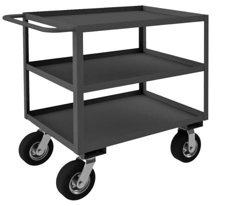 Centerline Dynamics Durham Stock Carts Durham Stock Cart, 3 Shelves, 24-1/4 x 42-1/4 x 39