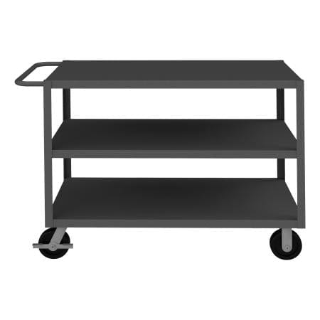 Centerline Dynamics Durham Stock Carts Durham Stock Cart, 3 Shelves, 24-1/4 x 54-1/4 x 37-7/16