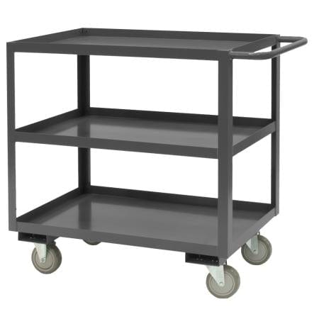 Centerline Dynamics Durham Stock Carts Durham Stock Cart, 3 Shelves, 30-1/4 x 66-1/4 x 37-5/8