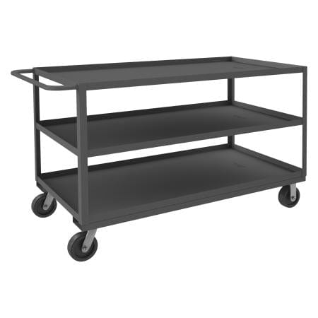 Centerline Dynamics Durham Stock Carts Durham Stock Cart, 3 Shelves, 30-1/4 x 66-1/4 x 39