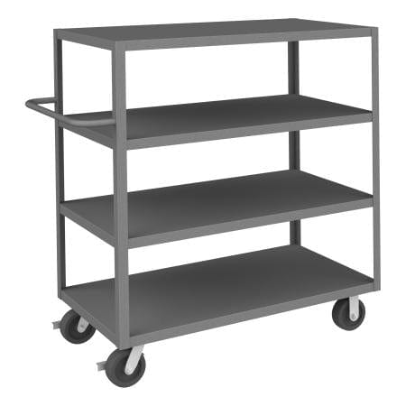 Centerline Dynamics Durham Stock Carts Durham Stock Cart, 4 Shelves, 24-1/4 x 54-1/4 x 55-7/16