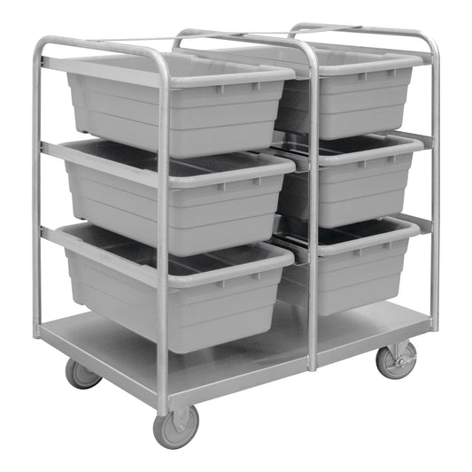 Centerline Dynamics Durham Tub Racks Durham Stainless Steel Tub Rack Cart, 6 Bins