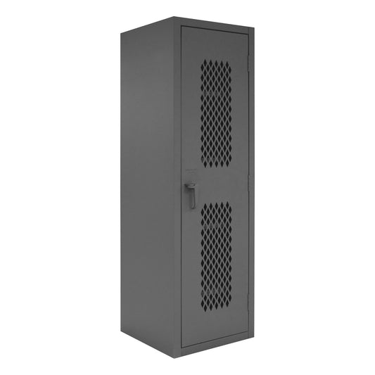 Centerline Dynamics Durham Ventilated Cabinets Durham Ventilated Locker, 16 Gauge, 4 adjustable shelves, 24 x 24-1/8 x 78