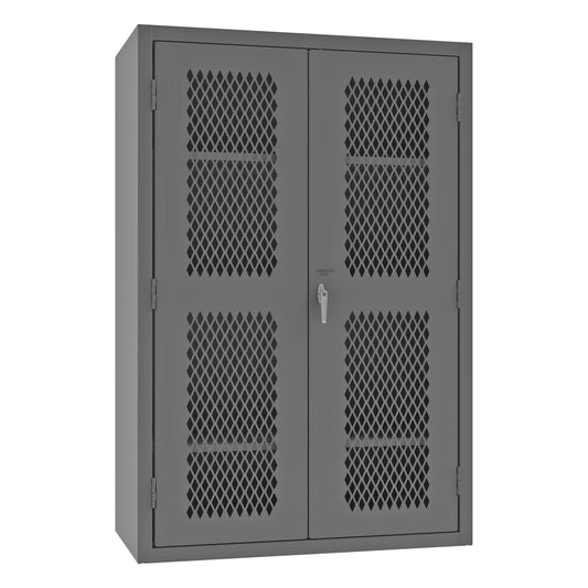 Centerline Dynamics Durham Ventilated Cabinets Durham Ventilated Shelf Cabinet, 14 Gauge, 3 Shelves, 48 x 24 x 72