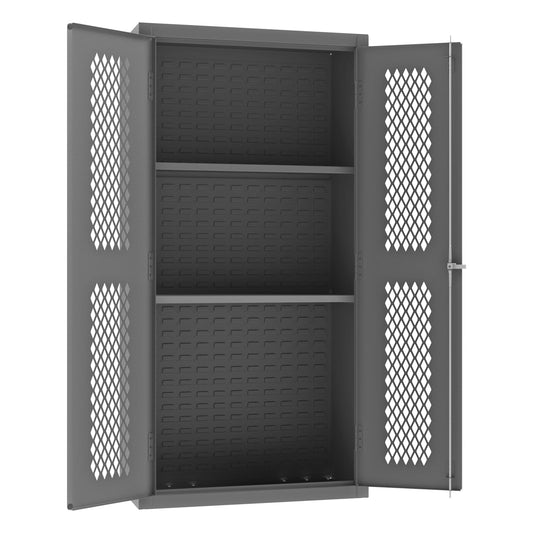 Centerline Dynamics Durham Ventilated Cabinets Durham Ventilated Shelves Cabinet, 14 Gauge, 2 Shelves, 36 x 18 x 72