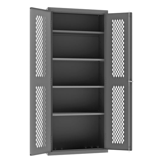 Centerline Dynamics Durham Ventilated Cabinets Durham Ventilated Shelves Cabinet, 14 Gauge, 4 Shelves, 36 x 18 x 84