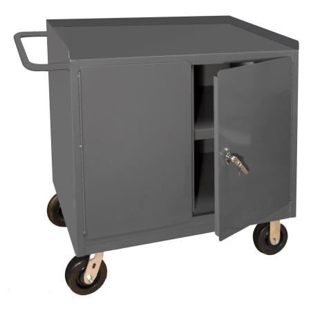 Centerline Dynamics Durham Work Stations and Work Benches Durham Mobile Bench Cabinet, 1 Shelf, 2 Doors