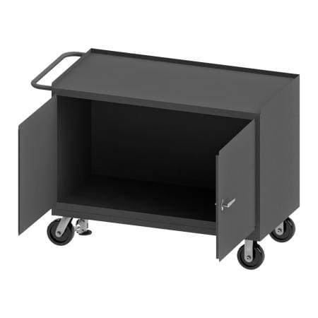 Centerline Dynamics Durham Work Stations and Work Benches Durham Mobile Bench Cabinet, 2 Doors, Floor Lock