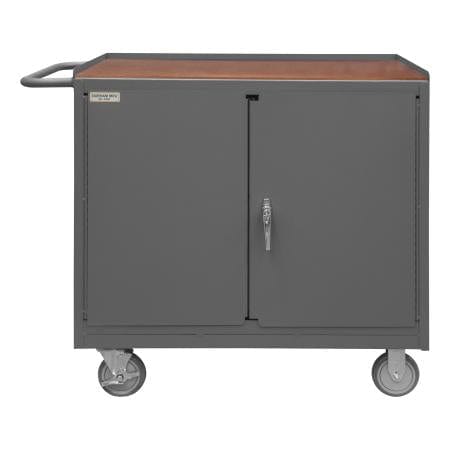 Centerline Dynamics Durham Work Stations and Work Benches Durham Mobile Bench Cabinet, 2 Doors, Hard Board Top