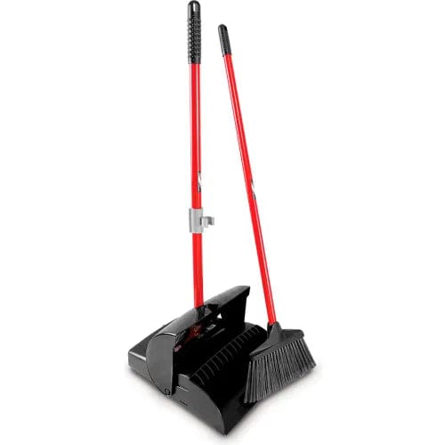 Commercial Lobby Broom & Dust Pan Set - Closed Lid - Pkg Qty 2 ...