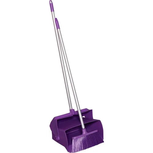 Centerline Dynamics Dust Pans Lobby Dustpan w/Broom, Purple