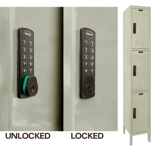 Centerline Dynamics Electronic Access Lockers Hallowell DigiTech 1-Tier 1 Door Electronic Access Locker, 12"W x 12"D x 78"H