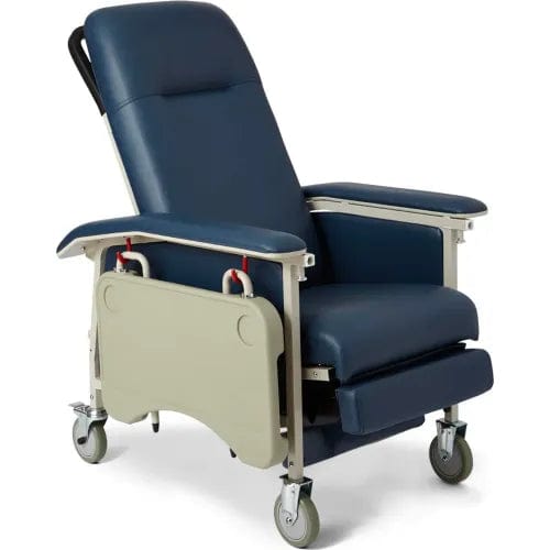 Centerline Dynamics Exam & Treatment Chairs ComfortEZ 3 Position Recliner, No Tray, Blueridge