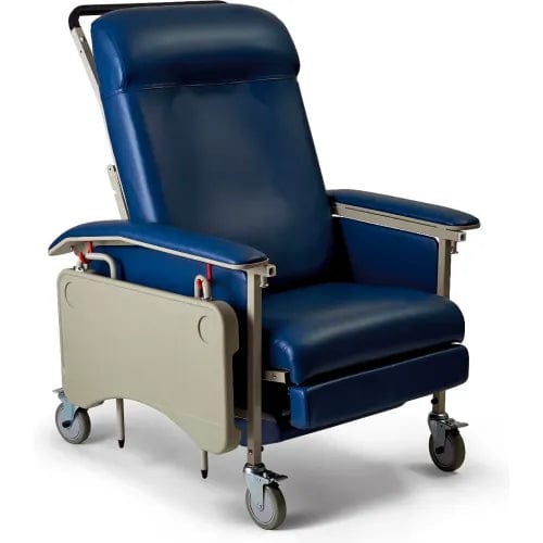 Centerline Dynamics Exam & Treatment Chairs ComfortEZ 3 Position Recliner, No Tray, Extra-Wide, Blueridge