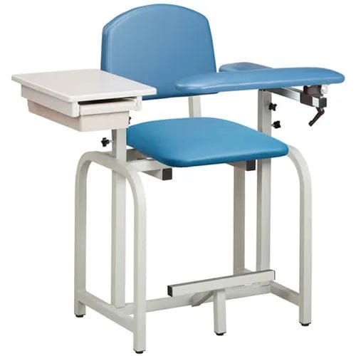 Centerline Dynamics Exam & Treatment Chairs Lab X Series Extra-Tall Blood Drawing Chair with Padded Flip Arm and Drawer