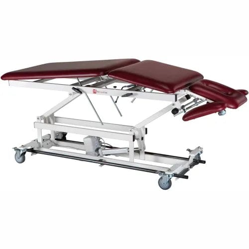 Centerline Dynamics Exam & Treatment Tables Electric Hi-Low Treatment Table with Casters, 5-Section, 76"L x 27"W x 18" - 37"H