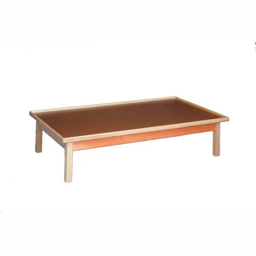 Mini Platform Table Fixed Height Raised Rim Platform Table, 72