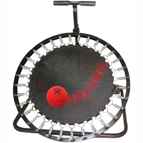 Centerline Dynamics Exercise & Fitness Adjustable Ball Rebounder For Plyometric Balls, Circular Rebounder, 39"L x 36"W x 42"H