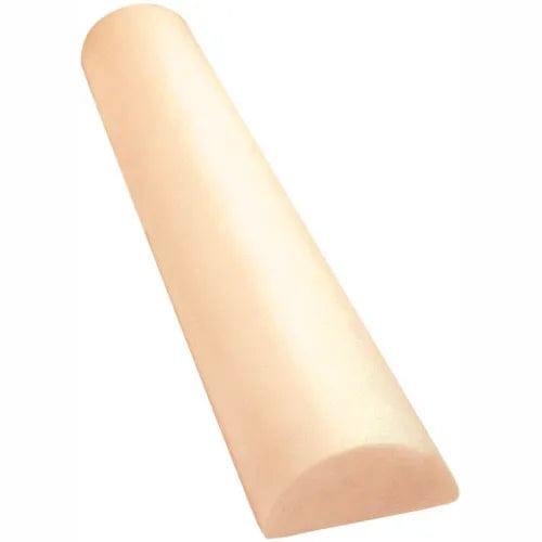 Centerline Dynamics Exercise & Fitness Antimicrobial Beige PE Foam Roller, Half-Round, 6" Dia. x 12"L