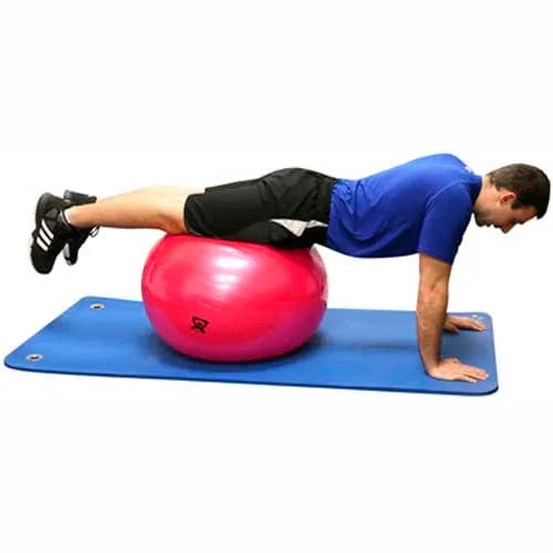 Centerline Dynamics Exercise & Fitness Inflatable Exercise Ball, Red 75 cm (30")