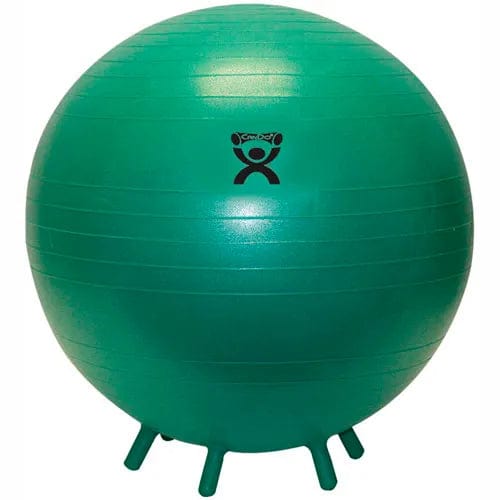 Centerline Dynamics Exercise & Fitness Inflatable Exercise Ball with Feet, Green, 26" (65 cm)