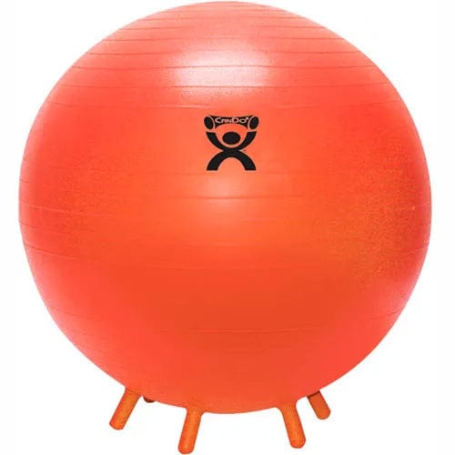 Centerline Dynamics Exercise & Fitness Inflatable Exercise Ball with Feet, Orange, 22" (55 cm)