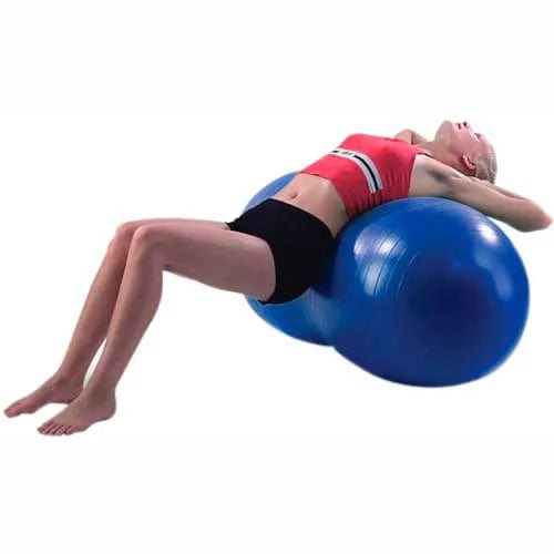 Centerline Dynamics Exercise & Fitness Inflatable Exercise Saddle Roll, Blue, 32" Dia. x 51"L