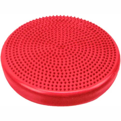 Centerline Dynamics Exercise & Fitness Inflatable Vestibular Seating/Standing Disc, 35 cm (14"), Red